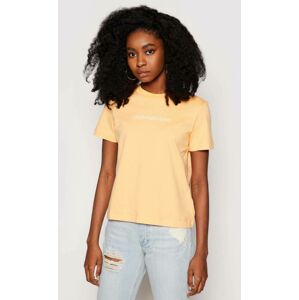 Calvin Klein dámské oranžové tričko - S (SFX)